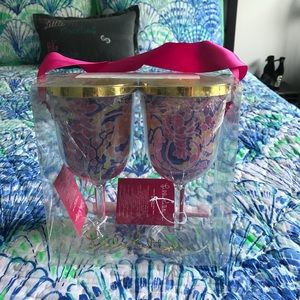 Lilly Pulitzer Set of Two Wine Tumbler